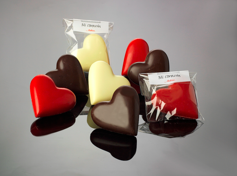 Corazones de chocolate de Pasteler&iacute;a Mallorca